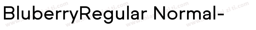 BluberryRegular Normal字体转换